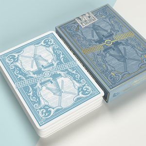 The Windmill Back (Azure Blue Edition) Playing Cards