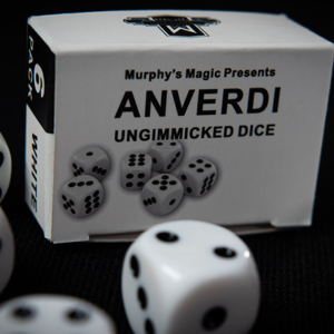 NON GIMMICKED DICE 6 PACK/WHITE by Tony Anverdi – Trick