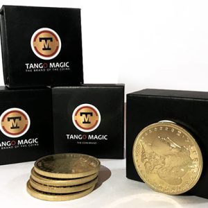 Replica Golden Morgan Expanded Shell (Gimmicks and Online Instructions) by Tango Magic – Trick