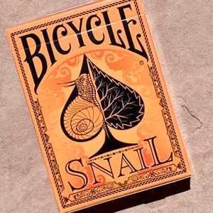 Bicycle Snail (Orange) Playing Cards