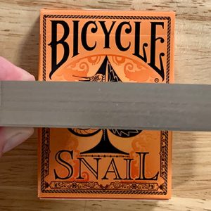 Gilded Bicycle Snail (Orange) Playing Cards