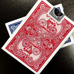 Bicycle Foil AutoBike No. 1 (Red) Playing Cards