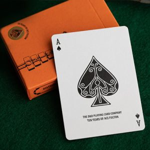 ACE FULTON’S 10 YEAR ANNIVERSARY SUNSET ORANGE PLAYING CARDS