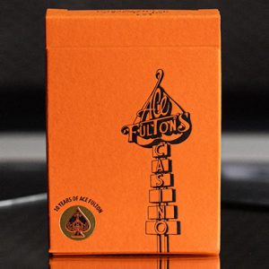 ACE FULTON’S 10 YEAR ANNIVERSARY SUNSET ORANGE PLAYING CARDS