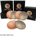 Replica Morgan Hopping Half (Gimmicks and Online Instructions) by Tango Magic – Trick