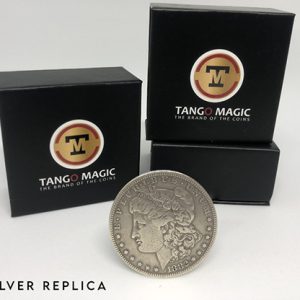 Replica Morgan Steel Coin (Gimmicks and Online Instructions) by Tango Magic – Trick