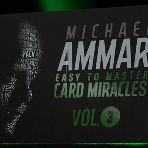 Easy to Master Card Miracles (Gimmicks and Online Instruction) Volume 3 by Michael Ammar – Trick