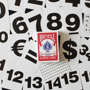 Bicycle Special NUMBERS Red Playing Cards (plus 11 Online Effects)