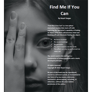 Find Me If You Can by Boyet Vargas ebook DOWNLOAD