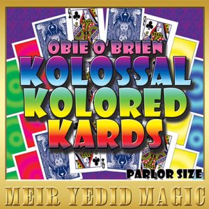Obie O’Brien Kolossal Kolor Cards Parlor Size (Gimmicks and Online Instructions) – Trick