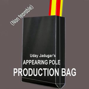 APPEARING POLE BAG BLACK (Gimmicked / No Tear) by Uday Jadugar – Trick