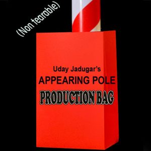 APPEARING POLE BAG RED (Gimmicked / No Tear) by Uday Jadugar – Trick