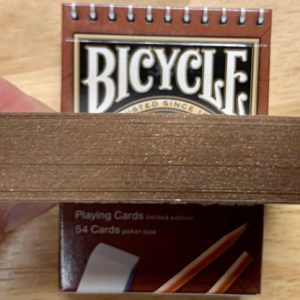 Gilded Bicycle Sketch Playing Cards