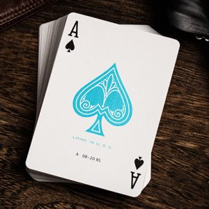 Jerry’s Nugget (Icey Blue) Marked Monotone Playing Cards