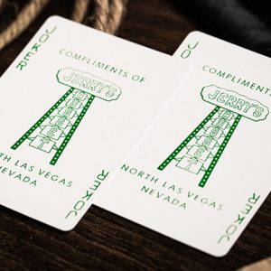 Jerry’s Nugget (Felt Green) Marked Monotone Playing Cards