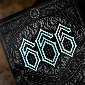 666 V4 (Cyan) Playing Cards by Riffle Shuffle