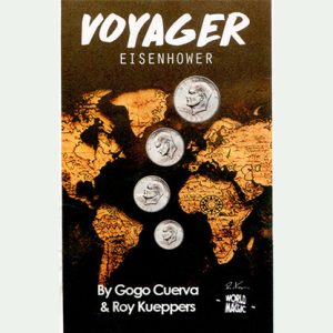 Voyager US Eisenhower Dollar (Gimmick and Online Instruction) by GoGo Cuerva – Trick