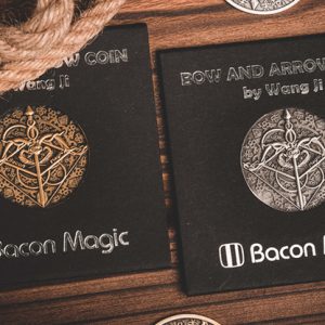 BOW AND ARROW COIN GOLD (Gimmick and Online Instructions) by Bacon Magic – Trick