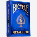 Bicycle Metalluxe Blue Playing Cards by US Playing Card Co.