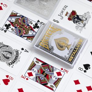 Bicycle Metalluxe Silver Playing Cards by US Playing Card Co.