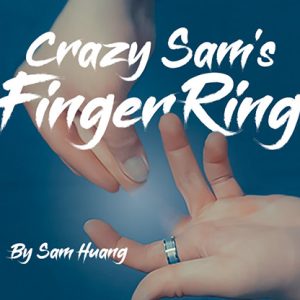 Hanson Chien Presents Crazy Sam’s Finger Ring BLACK / MEDIUM (Gimmick and Online Instructions) by Sam Huang – Trick