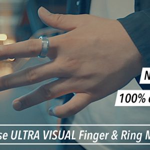 Hanson Chien Presents Crazy Sam’s Finger Ring SILVER / SMALL (Gimmick and Online Instructions) by Sam Huang – Trick