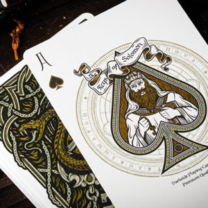 The Keys of Solomon: Golden Grimoire Playing Cards by Riffle Shuffle