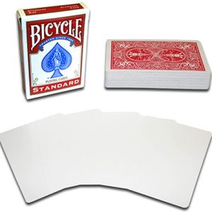Magnetic Card – Bicycle Cards (2 Per Package) Blank Face Red by Chazpro – Trick