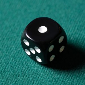 REPLACEMENT DIE BLACK (GIMMICKED) FOR MENTAL DICE by Tony Anverdi – Trick