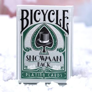 Bicycle Snowman (Green) Playing Cards