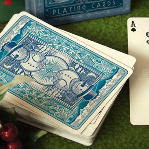 Bicycle Snowman (Blue) Playing Cards