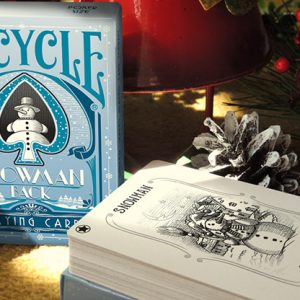 Bicycle Snowman (Blue) Playing Cards