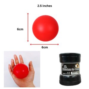 Return Ball (Red, 2.5″) by JL Magic