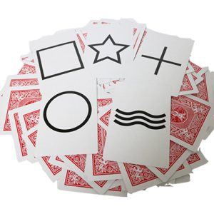 Bicycle Jumbo ESP 50 Cards Red (10 of each Square, Wavy Lines, Star, Circle and Cross) by Murphy’s Magic