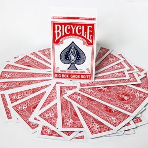 Bicycle Jumbo ESP 50 Cards Red (10 of each Square, Wavy Lines, Star, Circle and Cross) by Murphy’s Magic