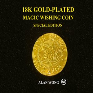 18K Gold Plated Magic Wishing Coin by Alan Wong – Trick