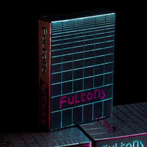 FULTONS Arcade TRON Edition Pink and Blue Foil Playing Cards