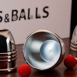 Cups and Balls Set SMALL (Stainless-Steel) by Bluether Magic and Raphael