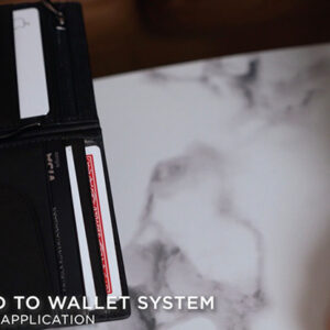 Modern Card to Wallet Insta (Black) by Quiver