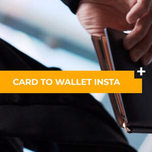 Modern Card to Wallet Insta (Black) by Quiver