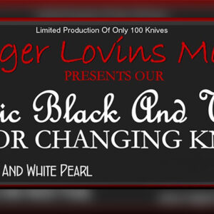 Color Changing Knife (Classic Black and White) by Rodger Lovins