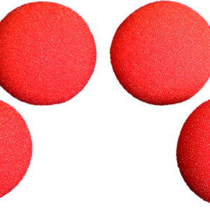 2 3/4 inch Pro Sponge Ball (Red) Pack of 4 from Magic by Gosh