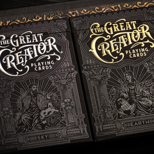 The Great Creator: Earth (Gold Foil) Edition Playing Cards by Riffle Shuffle