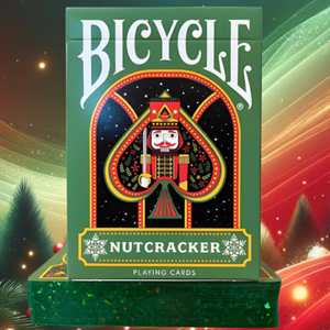 Bicycle Nutcracker (Green Gilded) Playing Cards