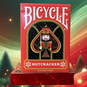 Bicycle Nutcracker (Red Gilded) Playing Cards