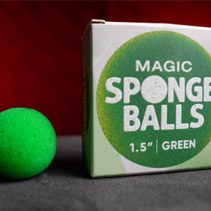 Magic Sponge Balls 4PK GREEN 1.5″ by Murphy’s Magic