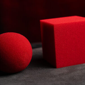 Magic Sponge Ball to Square JUMBO RED by Murphy’s Magic