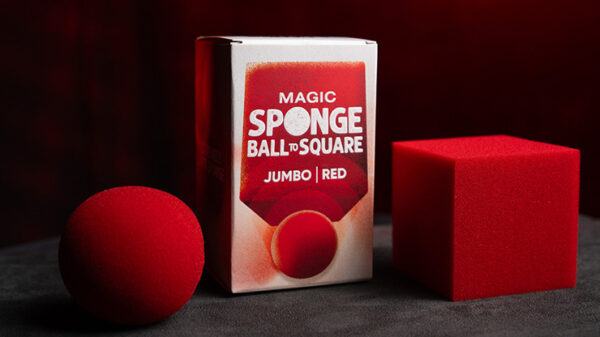 Magic Sponge Ball to Square JUMBO RED by Murphy's Magic - Imagen 4