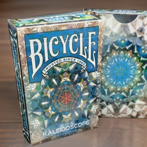 Bicycle Kaleidoscope Blue Playing Cards