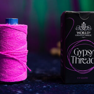 WGM UV GLOW GYPSY THREAD PINK REFILL SPOOL by Murphy’s Magic  – Trick